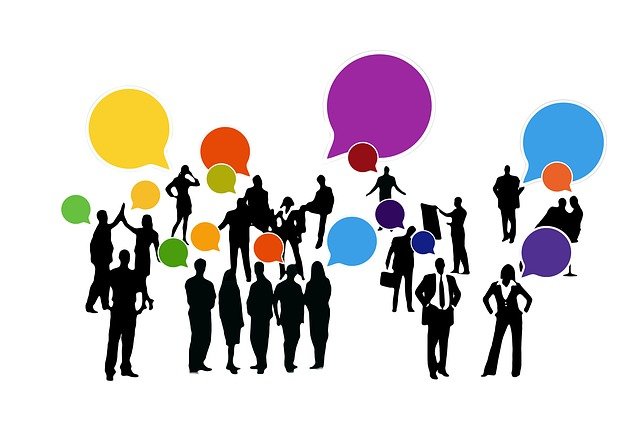 People communicating across languages
