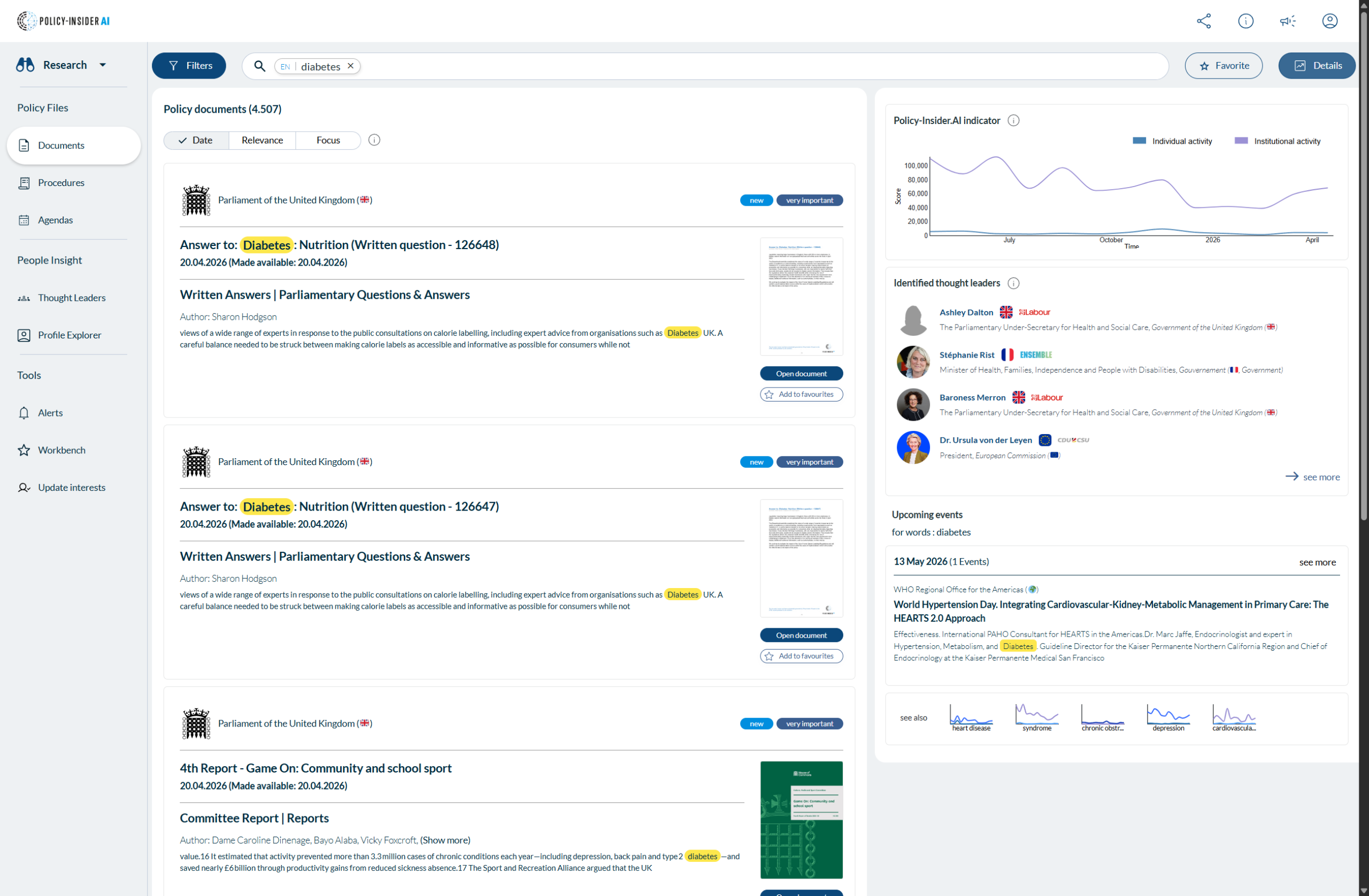 Policy-Insider.AI WebApp — structured institutional policy documents feed